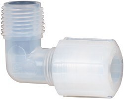 Compression Tube Male Elbow: 3/8